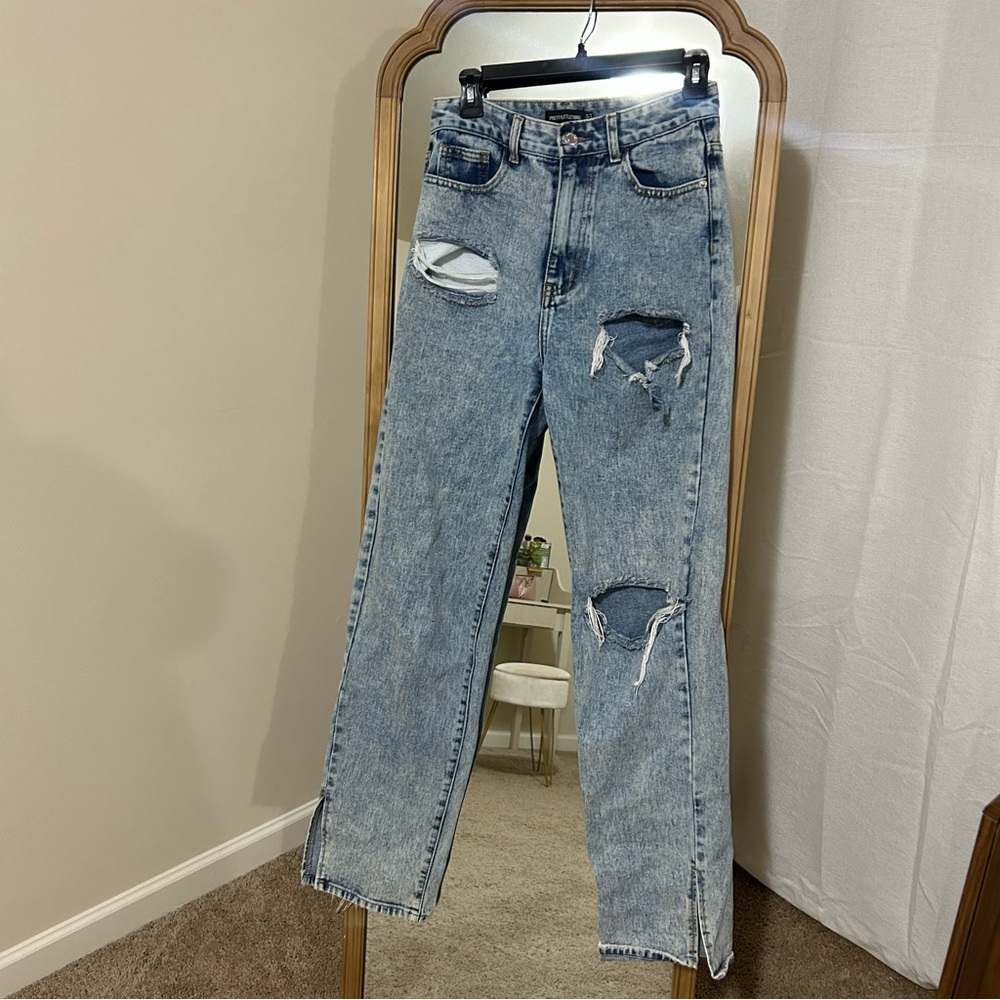 Distressed Blue Women's Jeans